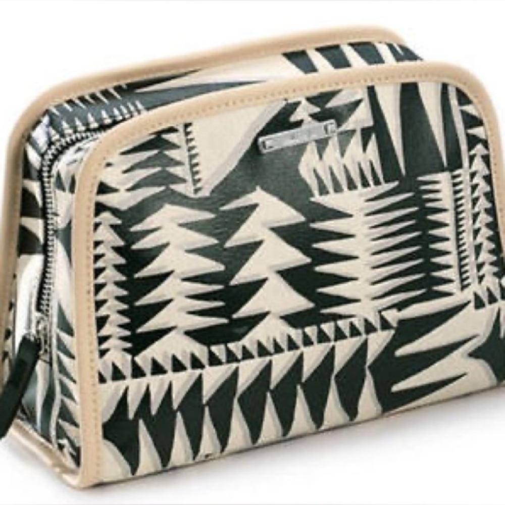 NWOT Stella & Dot Tribal Geometric Print Cosmetic Bag